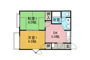 イツミハウスE棟【2階】の間取り