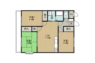 サンリツ・プレース茅野【1階】の間取り