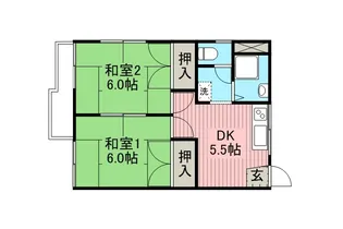 コーポまゆの A棟【2階】の間取り