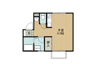 コーポ豊美【2階】の間取り