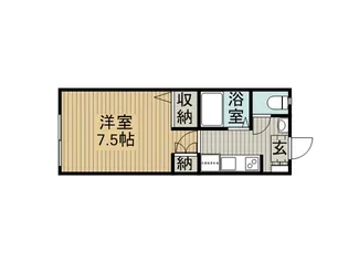 ハイツアローアイランドA・B【1階】の間取り