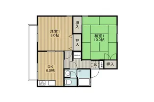 セジュール一ツ浜【2階】の間取り