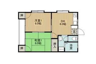 宮川五味コーポ【2階】の間取り