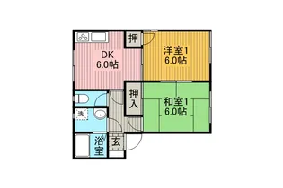 フレグランスヤマオ A・B棟【1階】の間取り