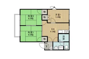 メゾンひまわり【1階】の間取り