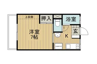 文出マンションB棟【2階】の間取り