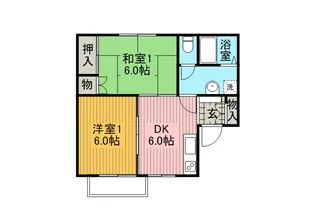 コーポさすか【2階】の間取り