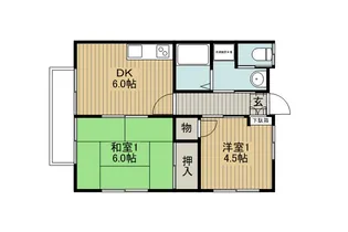 第二大河原荘【2階】の間取り