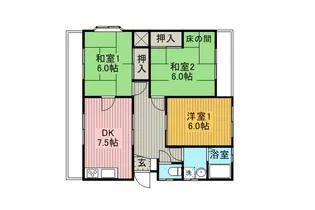 コーポ牛山【3階】の間取り