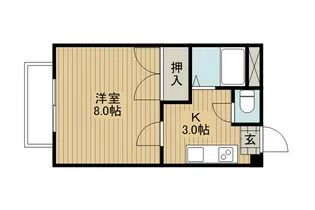 ディアスK&Y【1階】の間取り