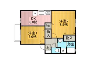 エトワール四賀CDEF棟【1階】の間取り