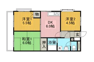 アベニュー茅野【3階】の間取り