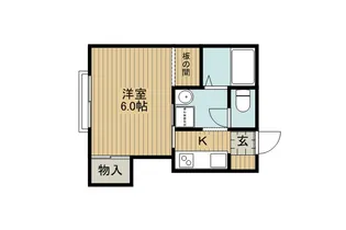 1Kの間取り画像