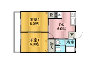 エルパイン西大路【1階】の間取り