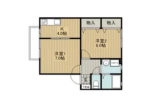 ファミール矢沢【1階】の間取り