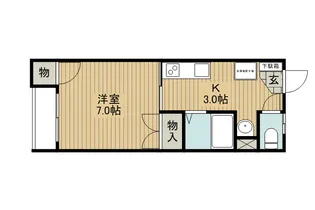 コーポ五味【2階】の間取り