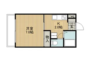 コーポエスイー【1階】の間取り
