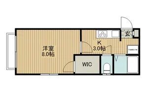 ディアスやざき【1階】の間取り