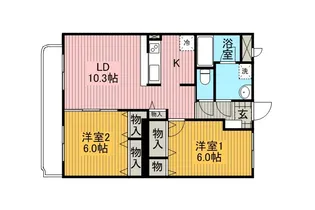 グランドゥール【2階】の間取り