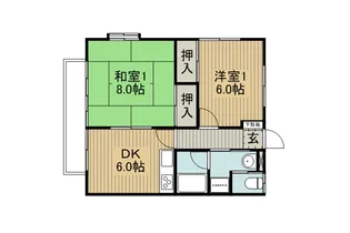 第2宮林ハイツ【2階】の間取り