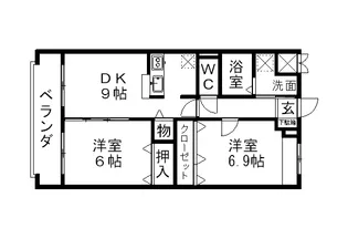 クインス【4階】の間取り