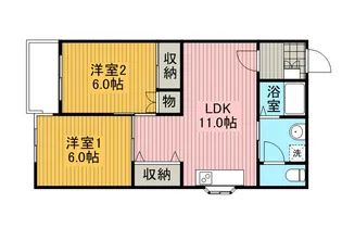 アップルガーデンコーポⅢ【1階】の間取り