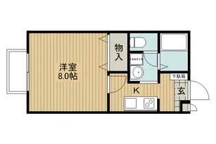 セジュール丁田【1階】の間取り
