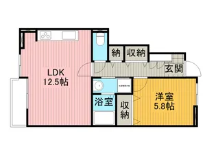 シームリー ランプ【1階】の間取り