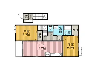 TURNBERRY【2階】の間取り