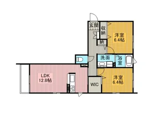 アヴィランスコート 清水【1階】の間取り