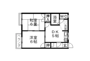 フォーブル杉菜池B棟【2階】の間取り