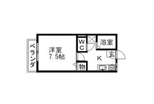 ディアスエミュー【1階】の間取り