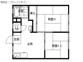 パナハイツセブン【1階】の間取り