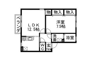 コリーヌ神戸【2階】の間取り