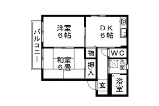 エスポワールミゾグチ【2階】の間取り