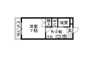 エグゼ赤砂【3階】の間取り