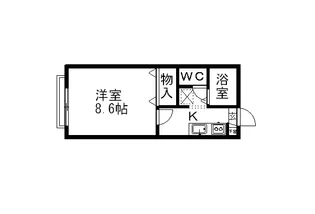 ルディ K【1階】の間取り