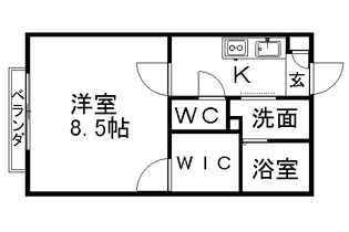 レオンK【1階】の間取り