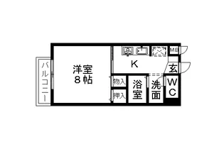 AMBITIOUSⅠ【2階】の間取り