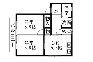 ユーロミニアム【1階】の間取り