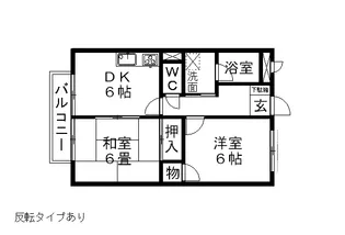 サンライズハラタC【2階】の間取り