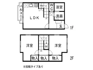 サンライズハマ【1階】の間取り