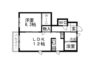 ネージュ K【1階】の間取り