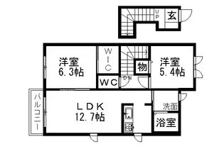 ネージュ K【2階】の間取り