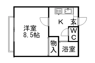 グランシャリオ 湖浜【2階】の間取り