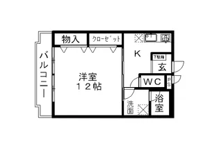 ホープマンション恵【1階】の間取り