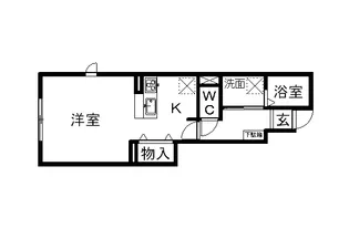 メルベーユK D棟【1階】の間取り