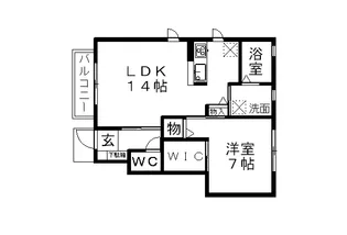 ブレスコート【1階】の間取り