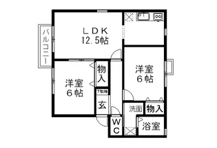 ロイヤルガーデンエリナA【2階】の間取り