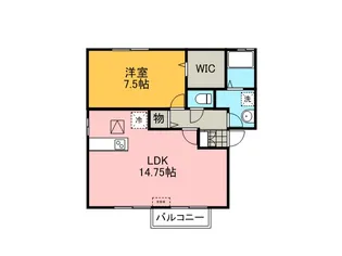 ロイヤルガーデンエリナF【2階】の間取り
